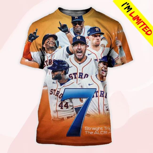 MLB 3D Shirt Houston Astros Lucky 7 Are Headed Back To The ALCS MLB 2023  Postseason